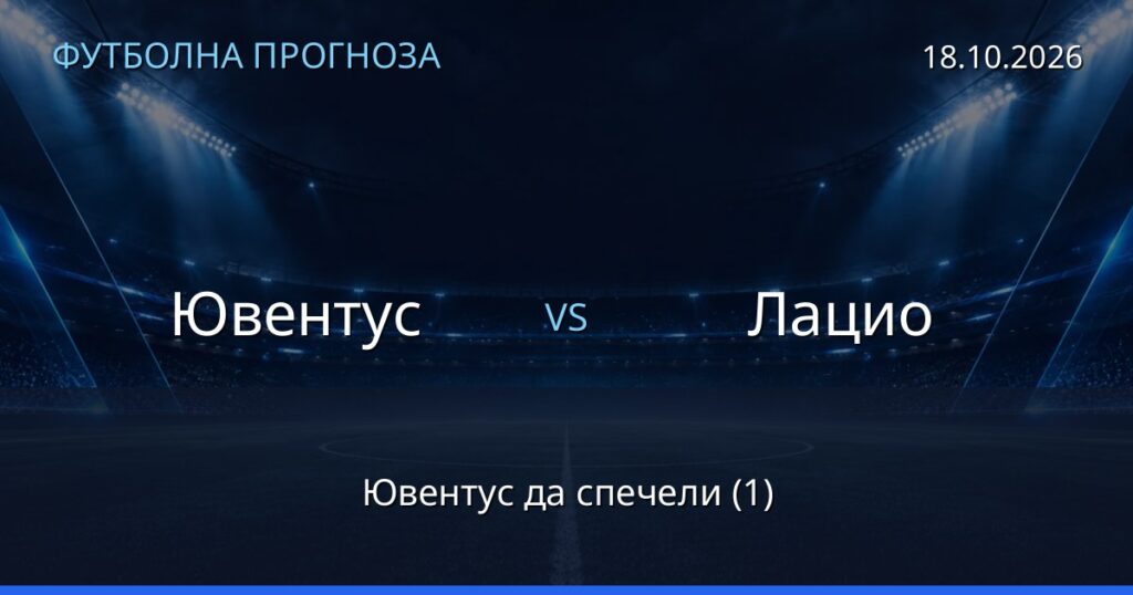 Ювентус – Лацио: футболна прогноза