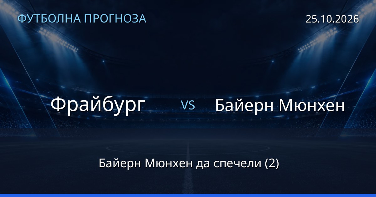 Фрайбург – Байерн Мюнхен: футболна прогноза
