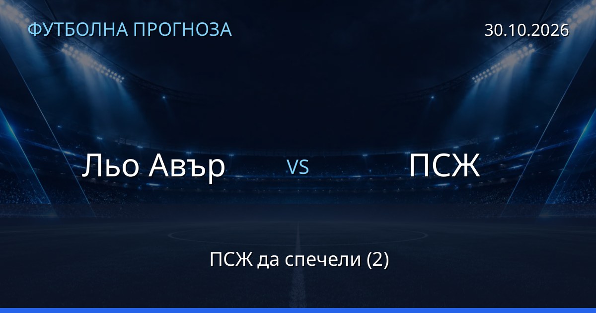 Льо Авър – ПСЖ: футболна прогноза